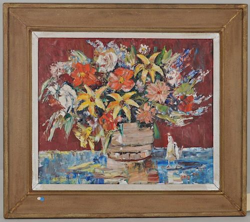 CHARLES GORDON MARSTON, O/C FLOWERS(American,