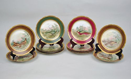 SET TWELVE LIMOGES HAND DECORATED 3830a8