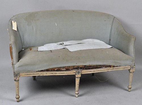 LOUIS XV STYLE CABRIOLE SETTEEpainted