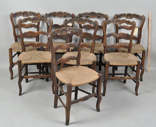 SET EIGHT FRENCH PROVINCIAL OAK 3830ce