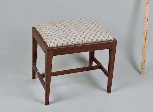 GEORGE III MAHOGANY STOOL W/SLIP