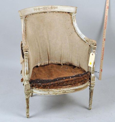 FRENCH DIRECTOIRE PAINTED GILT 3830f0