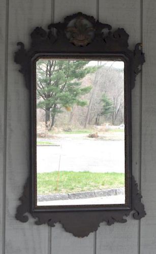 CHIPPENDALE STYLE MAHOGANY MIRRORwith