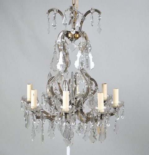 VENETIAN GLASS ROCOCO STYLE 8 LIGHT 383134