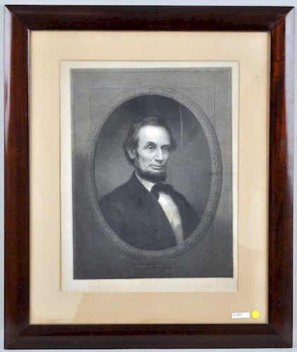 ENGRAVING OF LINCOLN AFTER WILLIAM 38315f