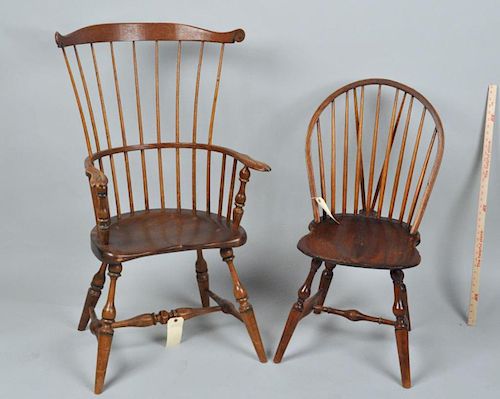 TWO AMERICAN WINDSOR CHAIRSa New