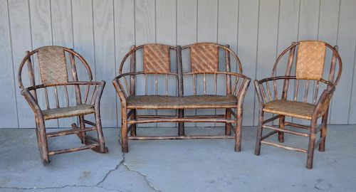 THREE PIECE ADIRONDACK FURNITURE