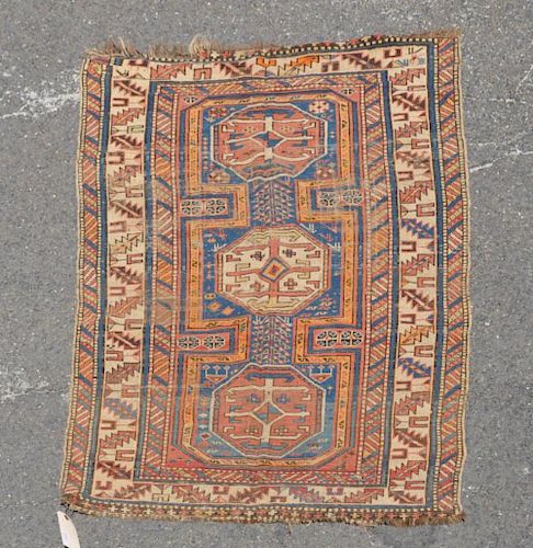 CAUCASIAN RUG5' 9" long, 35 1/2"