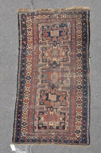 CAUCASIAN RUG8' 11" long, 4' wide.