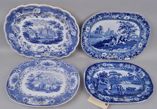 FOUR ENGLISH STAFFORDSHIRE B W 383202