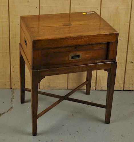 ENGLISH OAK SILVER CHEST ON STANDwith