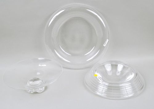 GROUP THREE LARGE STEUBEN GLASS 38321b