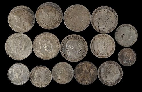 GROUP OF AUSTRIAN HUNGARIAN SILVER 383244