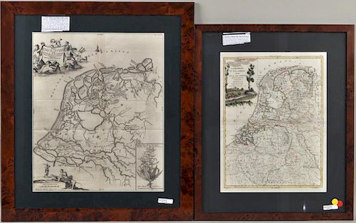 TWO EARLY MAPS OF HOLLANDcomprising 383258