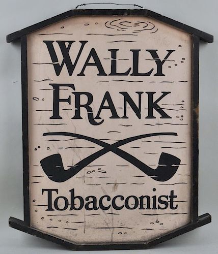 VINTAGE PAINTED "WALLY FRANK" TOBACCONIST
