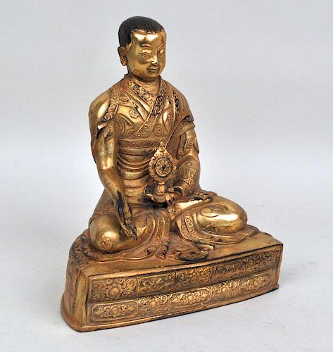 GILT BRONZE BUDDHA FIGUREwith stamped 38327f