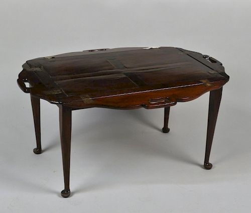 GEORGIAN MAHOGANY BUTLER TRAY/QUEEN