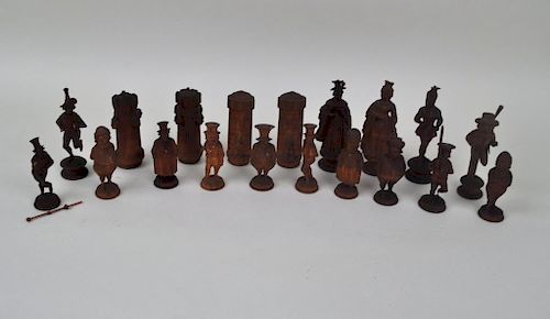 LOT EARLY CONTINENTAL CARVED WOOD 383290