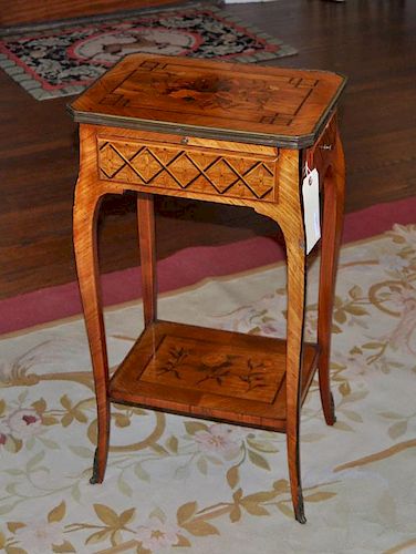 LOUIS XV XVI STYLE MARQUETRY OCCASIONAL 38329e