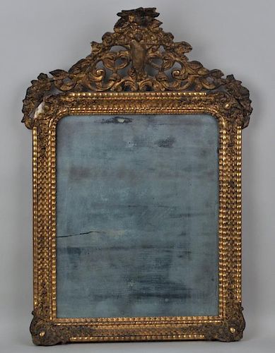 EARLY CONTINENTAL GILT MIRRORhaving 3832b9