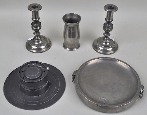 ESTATE GROUP FIVE PEWTER ITEMSincluding 383308