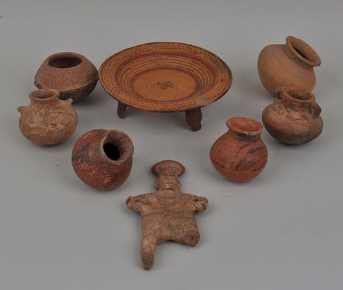 GROUP EIGHT PRE-COLUMBIAN POTTERY