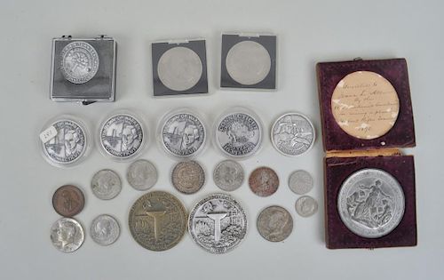 GROUP 22 COMMEMORATIVE MEDALS & COINSincluding