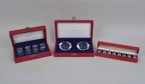 THREE BOXED CARTIER STERLING  383391