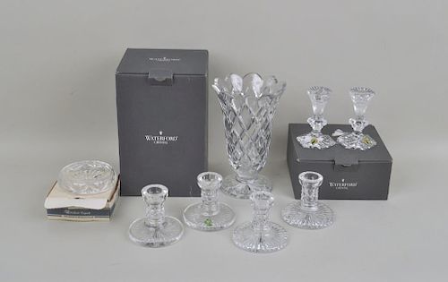 GROUP OF FIVE WATERFORD CRYSTAL 3833a8