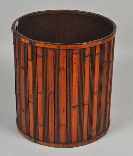 MODERN SPOKED WOODEN CYLINDRICAL