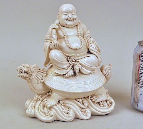 CHINESE BLANC DE CHINE HOTEI FIGUREastride 3833ff