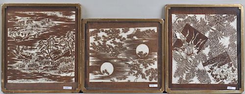 GROUP OF THREE JAPANESE FRAMED 3833f8