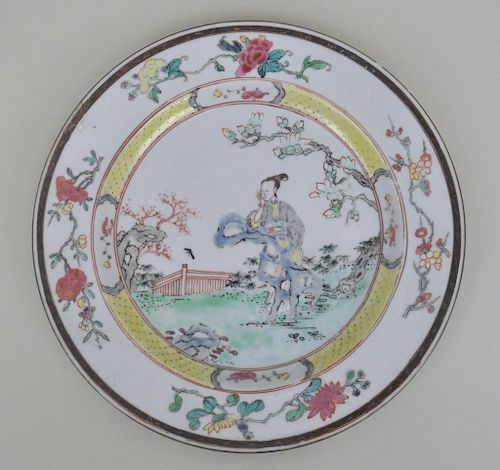 CHINESE EXPORT PORCELAIN PLATEwith 383409