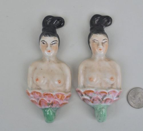 PAIR CHINESE PORCELAIN FIGURAL 38340f
