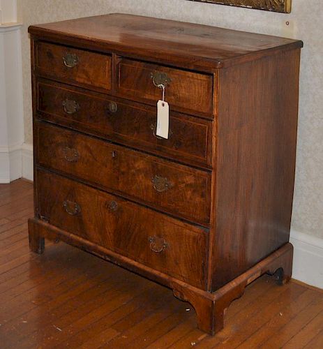 GEORGE II INLAID FIGURED WALNUT 383443