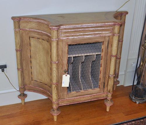 REGENCY STYLE FAUX BAMBOO CABINETwith