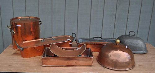 GROUP NINE COPPER & PEWTER COOKWARE