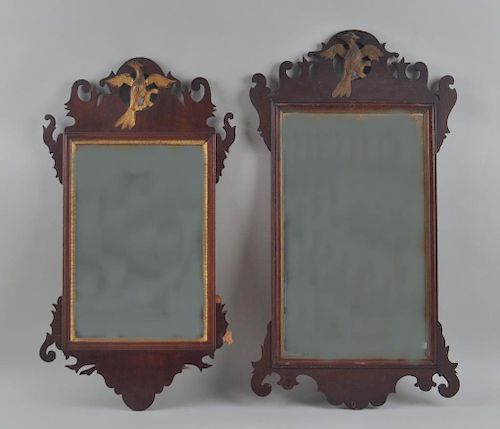 TWO AMERICAN CHIPPENDALE MIRRORSeach