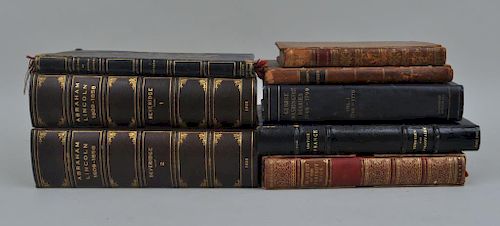 DIVERSE LOT OF LEATHER BOUND BOOKSincluding