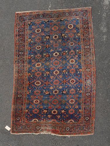 ANTIQUE PERSIAN HERIZ RUGlosses  3834e3