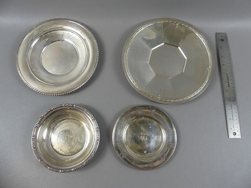 4 STERLING SILVER TRAYSLot of 4