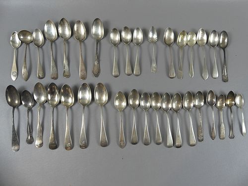 36 ASSORTED STERLING SILVER SPOONSLot 383545