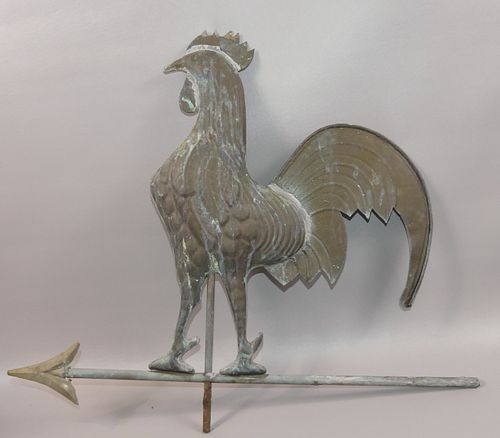 OLD ZINC ROOSTER WEATHERVANEOld 383581