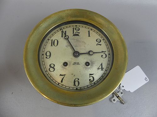 CHELSEA SHIPS CLOCKOld Chelsea brass