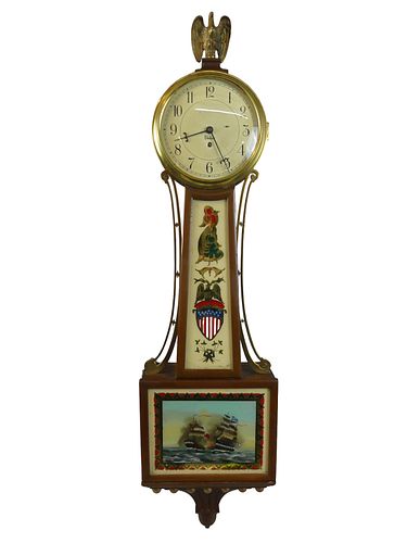 CHELSEA BANJO CLOCK NAVAL BATTLEAn 38358b