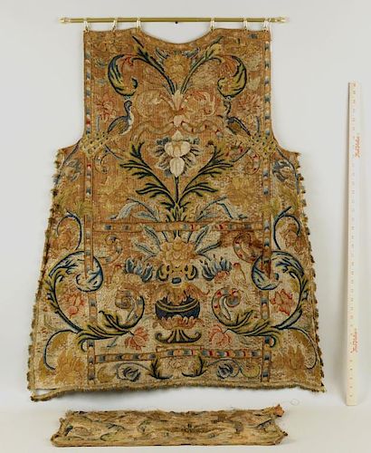 EARLY EMBROIDERED VESTMENT PANELEarly
