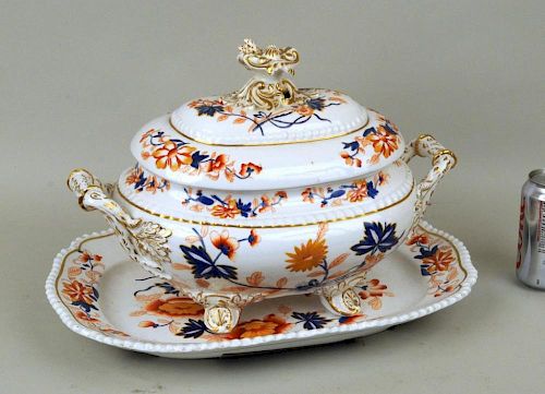 MASON'S IRONSTONE TUREEN & UNDERPLATEMason's