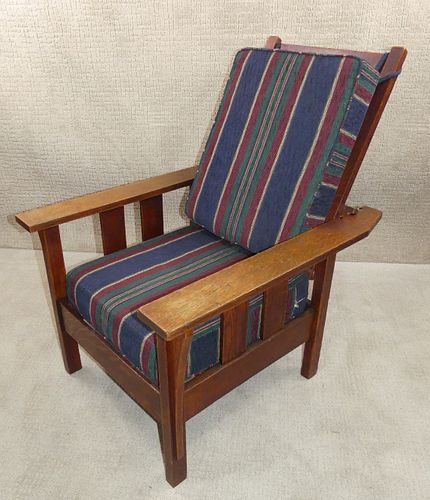 OAK ARTS CRAFTS MORRIS CHAIR 383642