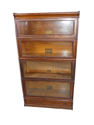 GLOBE WERNICKE OAK STACK BOOKCASEAntique