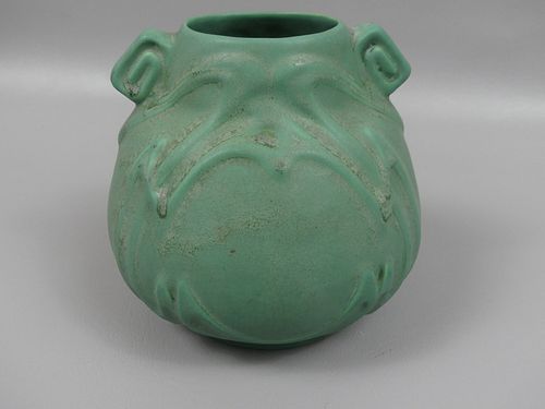 ARTS CRAFTS POTTERY HANDLED VASEArts 38365e